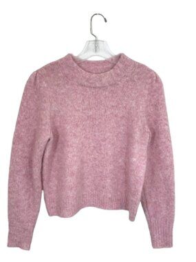 J.CREW Puff Sleeve Sweater Pink Women Size M